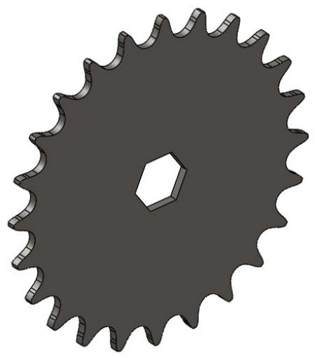 24-Tooth Sprocket with 5/8 Hex Bore