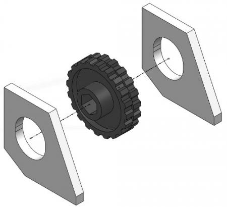 Half-Rate Black Chemical Wheel and Spacer Package