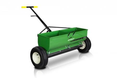 36" Variable Rate Drop Spreader with Push-Handle and 13" Pneumatic Wheels