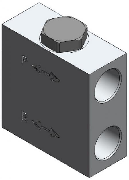 Hydraulic By-Pass Block with Check Valve
