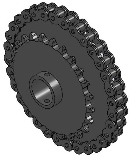 24 & 32-Tooth Sprocket with 1" Round Bore and 1-1/2" Hub