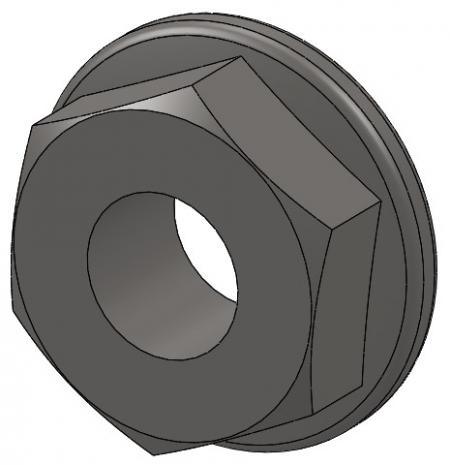 3/16"-24 Stainless Steel Flange Nut