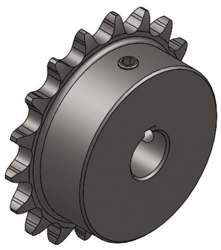 18-Tooth Sprocket with 5/8" Round Bore with Keyway